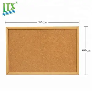 Aangepaste School Aluminium/Houten Frame Pin Bulletin Cork Board Prikbord