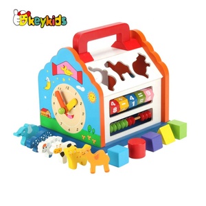 <span class=keywords><strong>Jeu</strong></span> créatif multi-fonction en bois pour enfants, figurines, éducation, lot de 5 pièces, W12D155 - Product Image 1