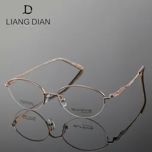 Half rim titanium eyeglasses frames professional manufacturer, 2019 new optical frames