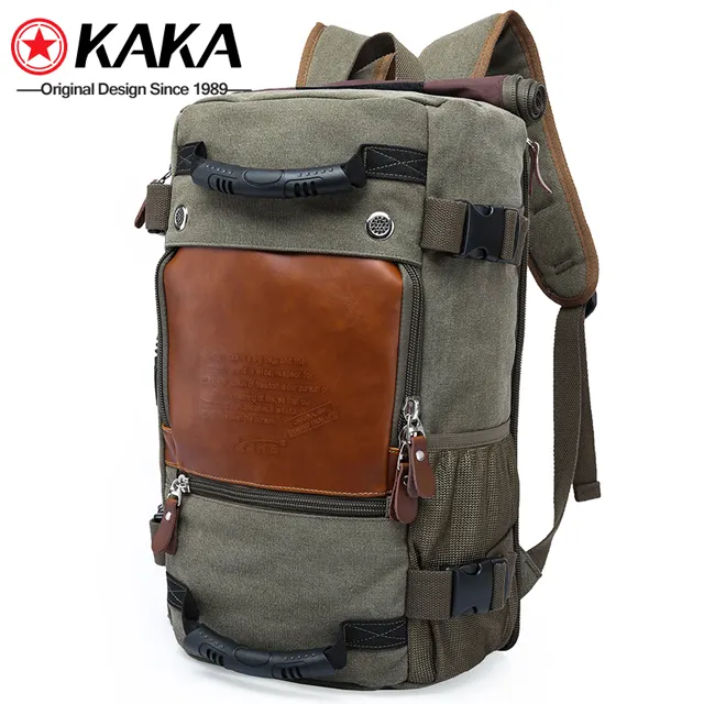 Factory Best Sell Laptop Travelling Rucksack Hiking School Canvas Oem Backpack Canvas Wholesale Backpack