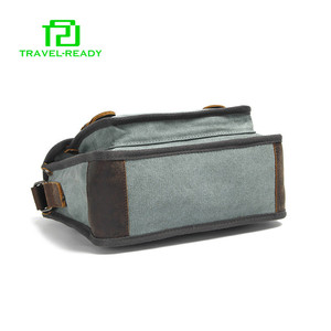 Nuevo modelo estilo pequeño maletín de lona de los hombres bolsa de mensajero en stock - Product Image 5