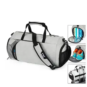 V173 Wholesale casual business travel duffel bags gym bag with shoe compartment