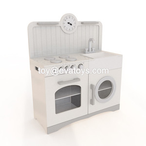 La venta caliente Promotiona finge la cocina de madera de los cabritos del juego para divertida W10C333 - Product Image 2