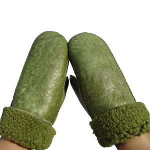 Gants d'hiver en peau de mouton espagnole mérinos à double face, couture à la main, nouvelle mode, soutien d'échantillon - Product Image 5