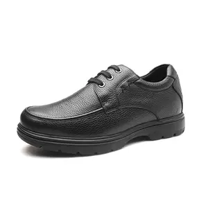 Scarpe da uomo comode in morbida pelle moda casual stringate con rialzo scarpe con rialzo in altezza