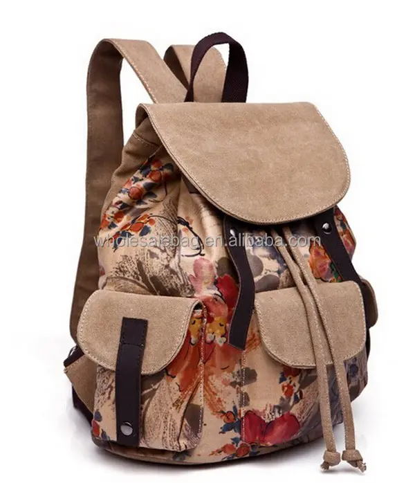 Tribal Style Druck Leinwand Rucksack Tasche Schule Umhängetasche für Teenager Mädchen