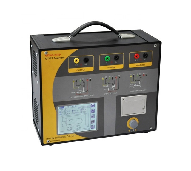 HVHIPOT Portable CT/PT Analyzer, Transformer Turns Ratio Tester GDHG-201P