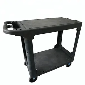 Tool Cart High Quality 3 Shelf Tool Storage Plastic Service Utility Cart For Sale