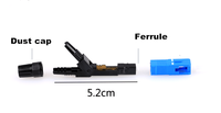 Conector rápido de fibra óptica SC UPC APC FTTH SM MM
