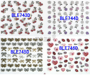 Lindo margarita etiquetas del clavo del estilo de moda hermosa Nail Art Sticker Cartoon - Product Image 3