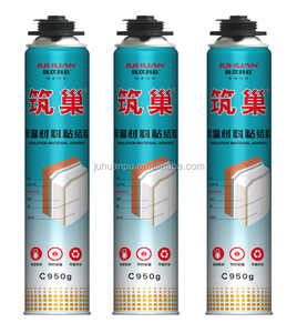 Juhuan Aerosol Ingeblikt Bouwkwaliteit Waterdicht Polyurethaan <span class=keywords><strong>Pu</strong></span> Schuim Spray Kit Vloeibare Kleefstof Voor Leer En Verpakking