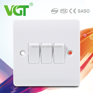 La reina <span class=keywords><strong>de</strong></span> baquelita calidad aleación <span class=keywords><strong>de</strong></span> cobre plata Punto <span class=keywords><strong>3</strong></span> Gang 2 interruptor manera - Product Image 4