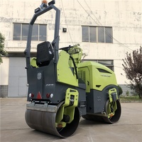 Rouleau Compresseur Vibratoire Mini de 1, 3 et 5 Tonnes, Rouleau d'Asphalte à Double Tambour, Rouleau Routier Diesel de 330 kg à 5 Tonnes (Jusqu'à 5000 kg)