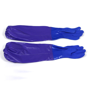 Latest product one finger fishing gloves leather working gloves importer in italy orange pvc glove