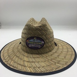 Designer <strong>Straw</strong> Hat Life Guard Sun Australia Lifeguard Safari Embroidered Panama Woven Big Hand Made <strong>Fedora</strong> Men - Product Image 3