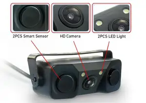 3 In1 Auto Cmos Reversing Camera With Sensors Parking Back Up Reverse Rear View Car Reverse Camera