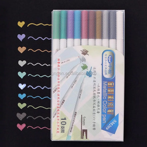 Di alta qualità Metallic Penne di <span class=keywords><strong>Colore</strong></span>, acquerello Penne, Penna vernice Set 10 Colori per DIY Carta Album Scrapbook - Product Image 5
