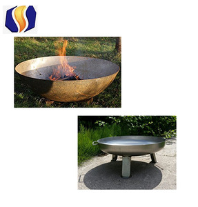 Rustic Cast Iron <strong>Fire</strong> Pit/Bowl with Base for <strong>Outdoor</strong> <strong>Fire</strong> <strong>Table</strong> or Cooking Garden Fireplace - Product Image 3