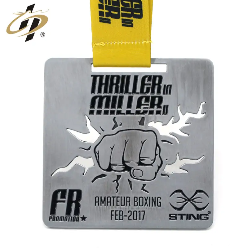 Bluk सस्ते कस्टम जिंक मिश्र धातु 3D धातु मुक्केबाजी चैंपियनशिप खेल पदक और ट्राफियां