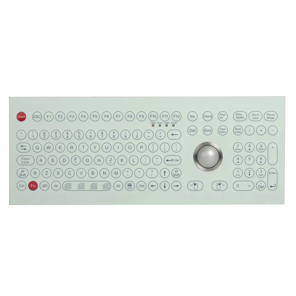 Panel Mount Industrial Membrane touch screen Keyboard