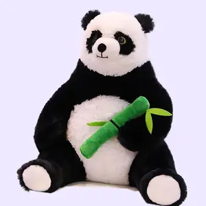 Zhuang — peluche de panda en bambou, ours en peluche doux, vente en gros