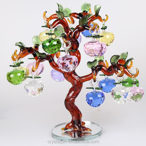 Arbre de Noël en cristal de haute qualité, style 2023, avec des pommes colorées pour la décoration de Noël - Product Image 3