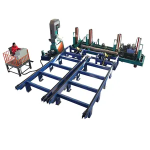 Dọc Gỗ Ban Nhạc Cưa Đăng Saw Nhà Máy Với CNC Log Vận Chuyển