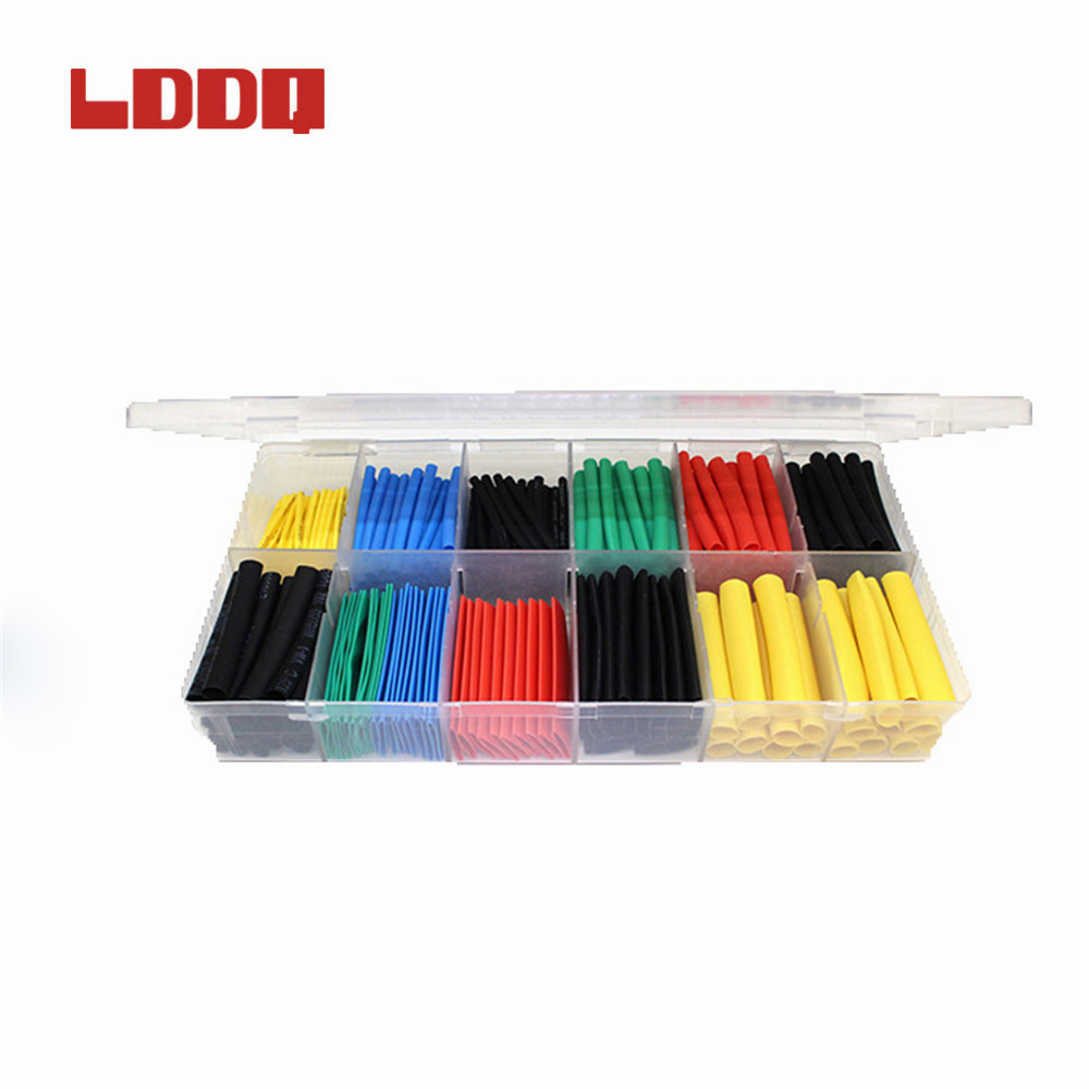 Цветные термоусадочные трубки для кабеля питания, полиэтиленовые трубки, ремонтные трубки для проводов, 280 шт.