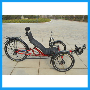 Rear suspension 3 wheels recumbent bicycle <span class=keywords><strong>eclectic</strong></span> manufacturer - Product Image 6