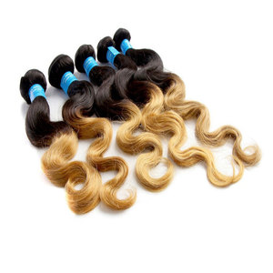 Comercio al por mayor ombre marrón claro color de pelo paquetes de trama brasileña del pelo humano en Nueva york - Product Image 2