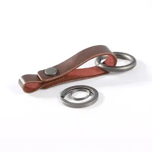 रिक्त चमड़े लटकन गाड़ी की चाबी की अंगूठी फैक्टरी थोक चमड़े लटकन कार चाबी का गुच्छा डिजाइनर लक्जरी चमड़े कुंजी श्रृंखला