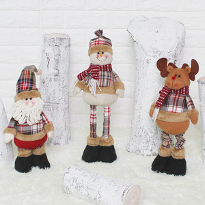 Flexible rétractable en peluche Noël bonhomme de neige elk Noël elf jouets - Product Image 3