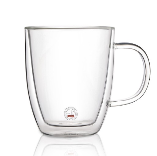 Handmade Mouth Blown Glass Mug Wholesale Borosilicate Glass Double Wall Coffee Mug