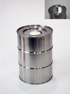 Portavelas único de hormigón gris con forma de cilindro - Product Image 6