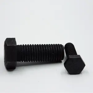 Competitive Price Class 8.8 M 16 Nuts And Bolts Black Oxide Hex Bolts