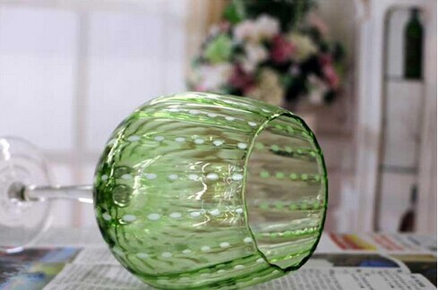 Haonai cheap wholesale glasses bulk crystal colored stemmed wine glass