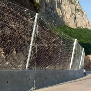Slope Protection Netting Rockfall Barrier Fence Wire Rope Net