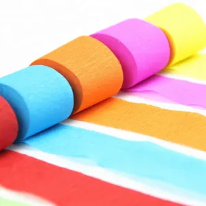 Wholesale Throwing Tissue Crepe Paper Roll Streamer for Wedding Birthday Party