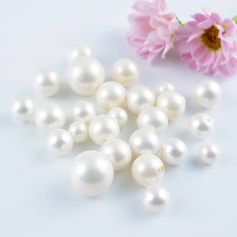Hochwertige bunte mehr Arten und alle Größen ein halbes Loch Kunststoff Perlen Perlen lose Elfenbein Perle Schmuck DIY Schmuck herstellung