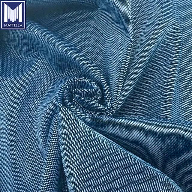 K8563 4 way warp stretch 4% elastane french terry indigo knitted denim knit fabric wholesale per meter per kilogram