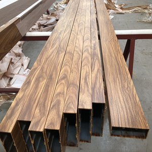 Màu Gỗ Nhôm Quảng Trường Ống Hồ Sơ Chân Đế Kích Thước, NHÔM VUÔNG Ống Chân, NHÔM VUÔNG Ống Kích Thước Tiêu Chuẩn - Product Image 1