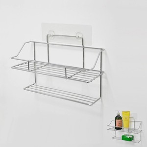 Dual Tier Chrome Plated Bathroom Iron Wire <b>Shelves</b> - Product Image 5