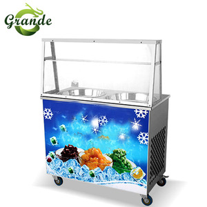 เครื่องทำไอศกรีมม้วนแบบไทยราคาประหยัดสำหรับธุรกิจในเลบานอน - Product Image 3