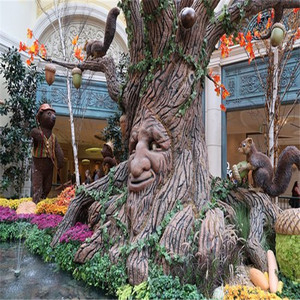 Parque Temático Animal Réplica Realista Artificial Talking Tree Estatua Movimiento Animatroic Talking Tree Escultura con voz - Product Image 4
