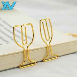 Clips en fil métallique doré de divers motifs – Point d'interrogation, dollar, poisson, flèche, étoile, diamant, nœud, note de musique pour usage au bureau - Product Image 5