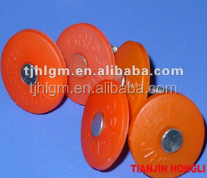 Différentes tailles de Électro Galvanisé anneau tige <span class=keywords><strong>rouge</strong></span> couleur tête en plastique ongles - Product Image 2