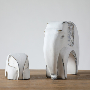 Intérieurs de maison Ornements familiaux en résine Décoration artisanale Statues d'éléphants Décoration intérieure en résine - Product Image 5