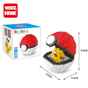 Bán Sỉ Gạch Mini Bằng Nhựa Bóng Chọc Hoạt Hình Cho Thú Cưng Khối Xếp Hình Cho Trẻ Em - Product Image 2