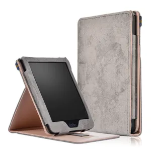 PU leather stand smart case voor nieuwe Kobo clara HD 6 "cover case voor funda kobo clara HD N249 met hand holder