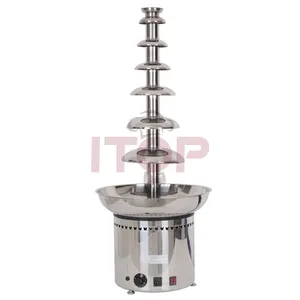 CE Certified 4-7 tiers home use commercial use chocolate fountain/ waterfall melting machine 304#stainless steel